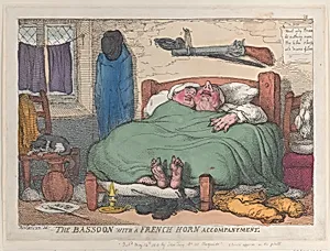 The Bassoon with a French Horn Accompaniment by Thomas Rowlandson|Thomas Tegg