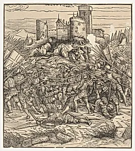 The Battle Near Naples, from "Der Weisskunig" by Hans Burgkmair|Jost de Negker|Marx Treitz-Sauerwein von Ehrentreitz