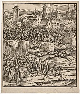 The Battle Near Teramundt (Teremonde), from Der Weisskunig by Hans Burgkmair|Jost de Negker|Marx Treitz-Sauerwein von Ehrentreitz