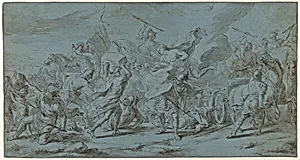 The Battle of Diomedes and Aeneas (from the Story of Achilles) by Jan van Orley