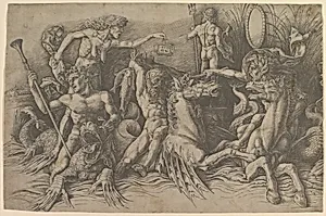 The Battle of the Sea Gods (left portion of frieze)