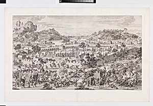 The Battle of Tonguzluq by Charles Nicolas Cochin II|Giuseppe Castiglione|Augustin de Saint-Aubin