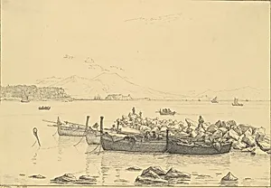 The Bay of Naples with Vesuvius in the Background