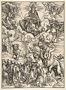 The Beast with the Seven Heads and the Beast with Lamb's Horns by Albrecht Dürer