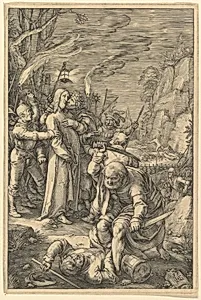 The Betrayal of Christ, from The Passion of Christ by Hendrick Goltzius
