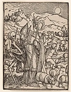 The Bishop, from the Dance of Death by Hans Holbein the Younger|Hans Lützelburger