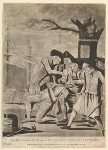 The Bostonians Paying the Excise-Man, or Tarring & Feathering