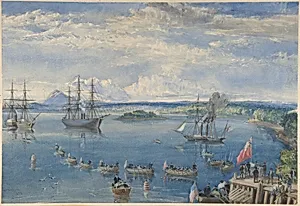The Cable Fleet Leaving Ireland, July 1858