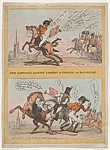 The Captains Account Current of Charge and Discharge by Thomas Rowlandson|Giles Grinagain [pseudonym]