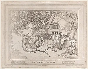The Cart Horse (from The Life of a Racehorse, or The High-Mettled Racer) by Thomas Rowlandson|S. W. Fores|John Hassell