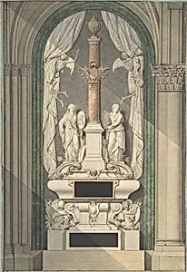 The Castellan Tomb in Saint Germain-des-Prés by Jean Chafourier