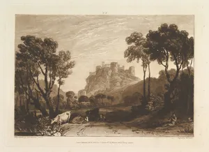 The Castle above the Meadows (Liber Studiorum, part II, plate 8) by Charles Turner|Joseph Mallord William Turner