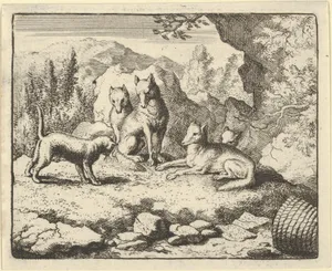 The Cat Calls Renard to Appear before the Tribunal from Hendrick van Alcmar's Renard The Fox