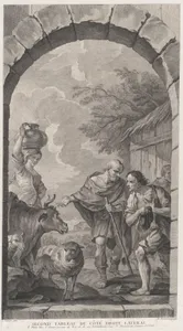 The Chapel of the Enfants-Trouvés in Paris: Groupe des bergers devant une chaumière