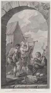 The Chapel of the Enfants-Trouvés in Paris: Groupe des bergers: joueurs de trompes et de musette