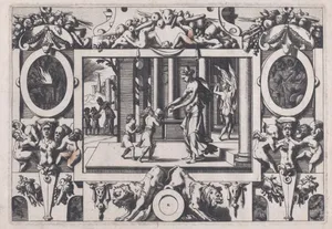 The Children of Medea and Jason Give Creusa the Fatal Present (Par ses deux fils à l'épouse nouvelle envoyé en don la couronne mortelle...), from "Jason and the Golden Fleece"