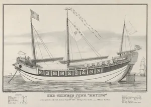The Chinese Junk "Keying"–Captain Kellett–As she appeared in New York harbour July 13th, 1847–212 days from Canton.–720 tons burthen