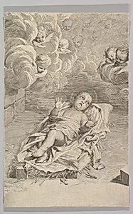 The Christ Child on a Bed of Straw