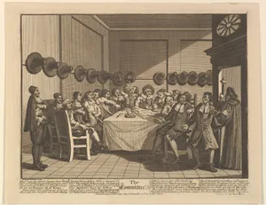 The Committee (Twelve Large Illustrations for Samuel Butler's Hudbras, Plate 10)