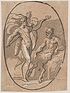 The contest between Apollo and Marysas