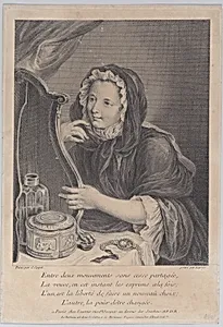 The Coquettish Widow by Bernard Lepicié|Charles Antoine Coypel|Louis Surugue