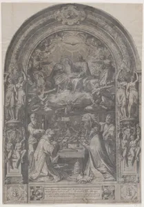 The Coronation of the Virgin with St Lawrence, St Paul, St Peter and St Sixtus