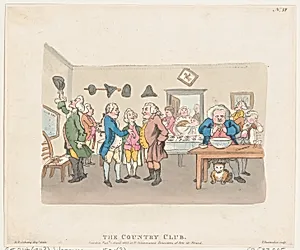 The Country Club by Thomas Rowlandson|Rudolph Ackermann, London|Henry William Bunbury