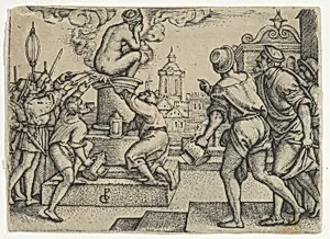 The Courtesan Punished, from The Story of the Magician Virgil by Georg Pencz