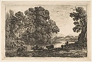 The Cowherd by Claude Lorrain (Claude Gellée)