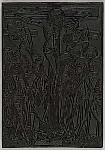The Crucifixion and St. Christopher