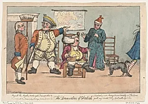 The Damnation of Obadiah (Tristram Shandy) by Henry William Bunbury|Laurence Sterne