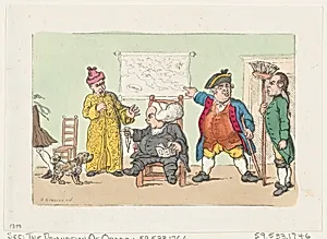 The Damnation of Obadiah (Tristram Shandy) by Thomas Rowlandson|Rudolph Ackermann, London|Laurence Sterne|Henry William Bunbury