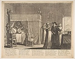 The Death of the Rich Man by Abraham Bosse|Nicolas de Poilly