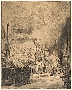 The Death of the Virgin by Rembrandt (Rembrandt van Rijn)