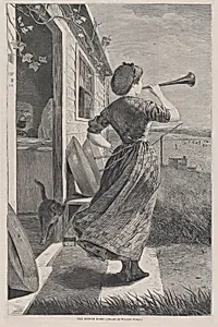 The Dinner Horn (from "Harper's Weekly," Vol. XIV) by Winslow Homer|Harper's Weekly|Harper & Brothers