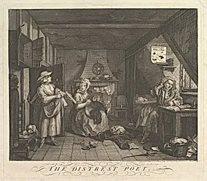The Distrest Poet by William Hogarth