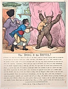 The Dog & The Devil by Thomas Rowlandson|George Murgatroyd Woodward|Thomas Tegg