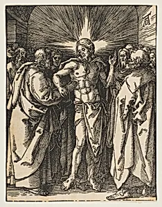 The Doubting Thomas, from "The Small Passion" by Albrecht Dürer