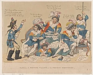 The Effects of British Valour on the French Directory by Thomas Rowlandson|Charles James Fox|Rudolph Ackermann, London