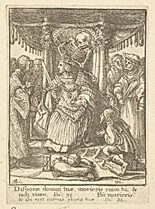 The Emperor, from the Dance of Death by Wenceslaus Hollar|Hans Holbein the Younger