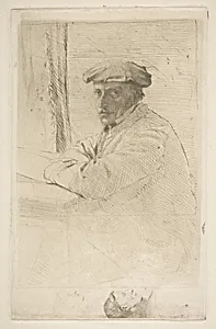 The Engraver Joseph Tourny by Edgar Degas|Joseph-Gabriel Tourny