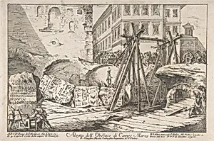 The Excavation of an Obelisk from the Campo Marzo