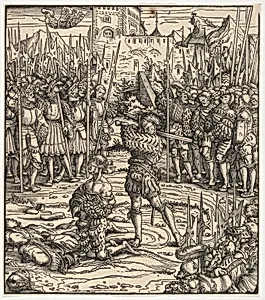 The Execution of the Guardian of Kufstein, from "Der Weisskunig" by Hans Burgkmair|Jost de Negker|Marx Treitz-Sauerwein von Ehrentreitz
