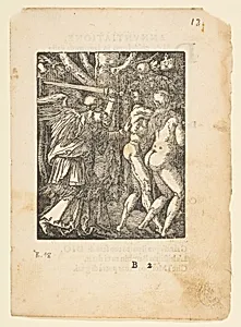 The Expulsion from Paradise, from "The Small Passion", edition Venice by Albrecht Dürer