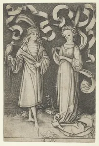 The Falconer and the Lady, from the series Scenes of Daily Life