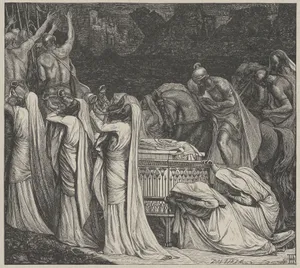 The Fall of the Walls of Jericho, from "Dalziels' Bible Gallery"