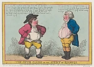 The Fifth Clause, or the Effect of Example by Thomas Rowlandson