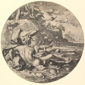 The Fifth Day (Dies V): The Creation of the Kingdom of Animals, from The Creation of the World, a series of seven plates