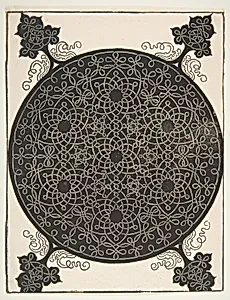 “The Fifth Knot”. Interlaced Roundel with Seven Six-pointed Stars by Albrecht Dürer|Leonardo da Vinci