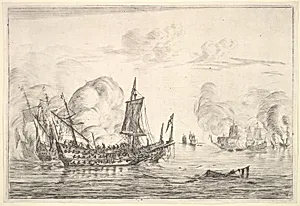 The Final of a Naval Battle by Reinier Nooms, called Zeeman